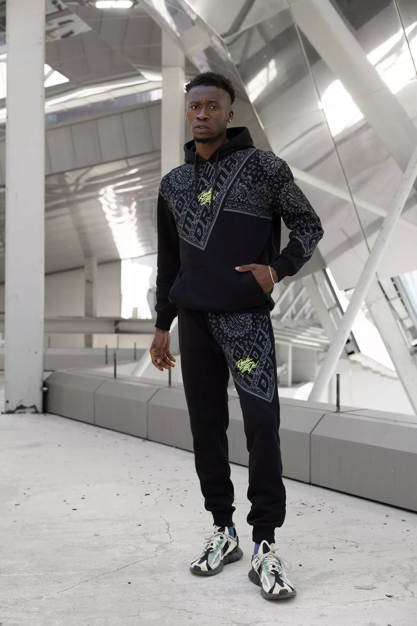 Men's black casual set Margis