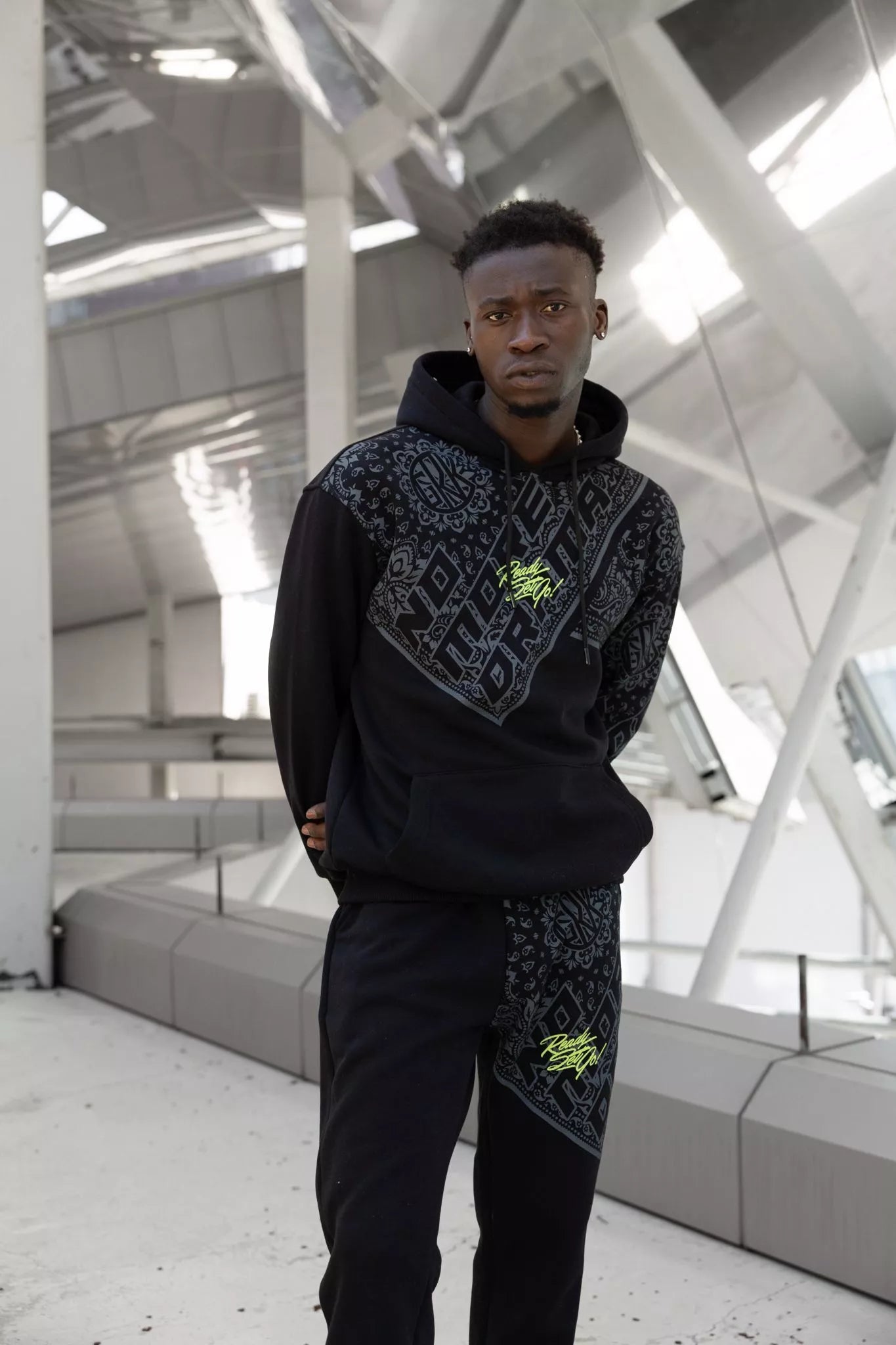 Men's black casual set Margis