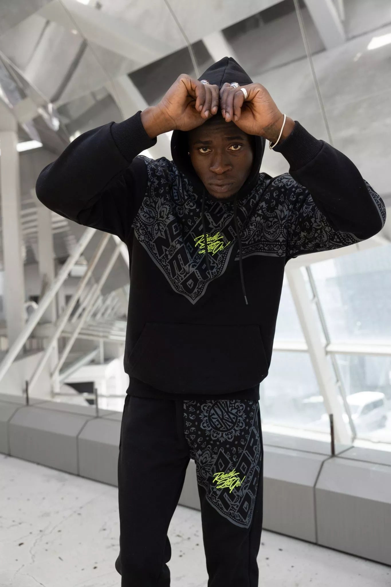 Men's black casual set Margis