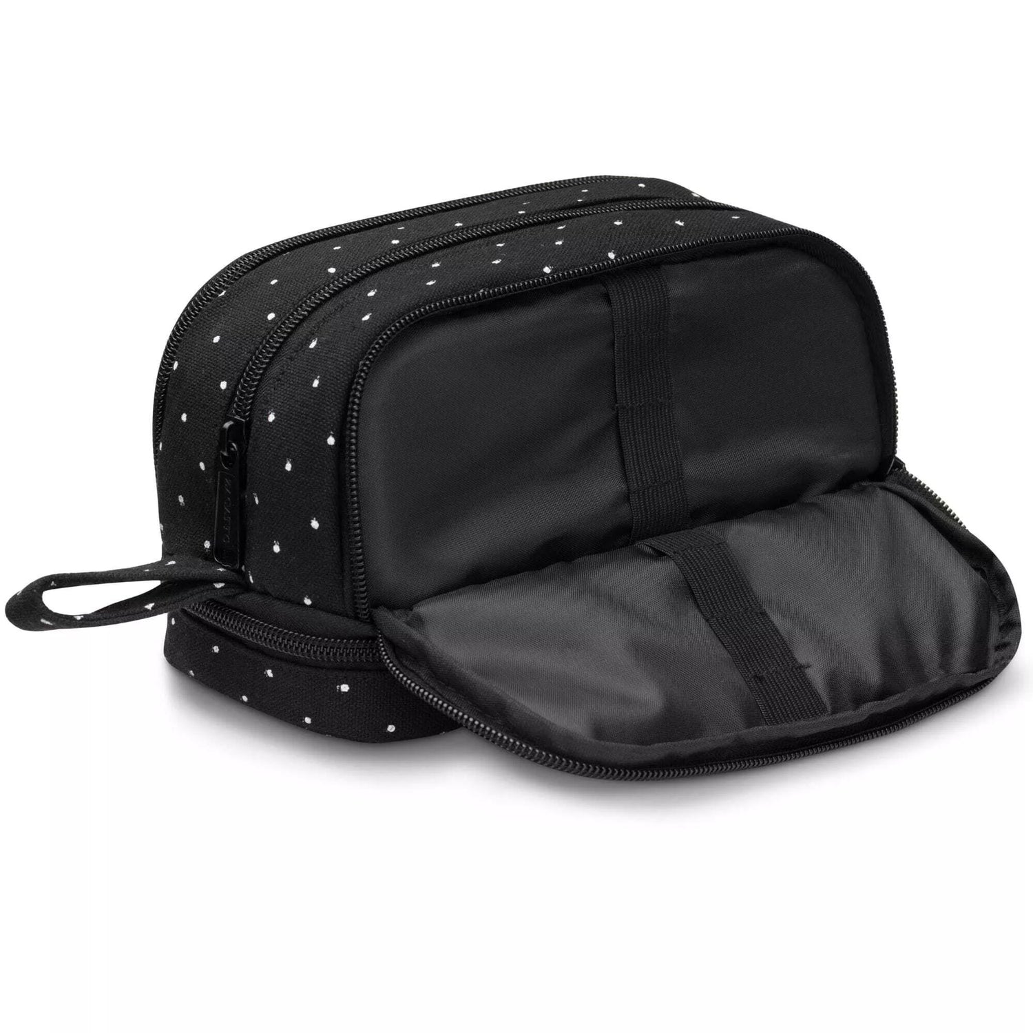 Black with white dots pencil case Mast