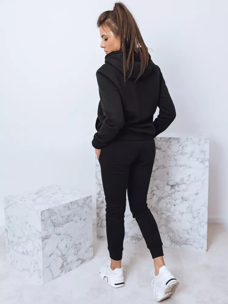 Black women's hooded tracksuit Komet