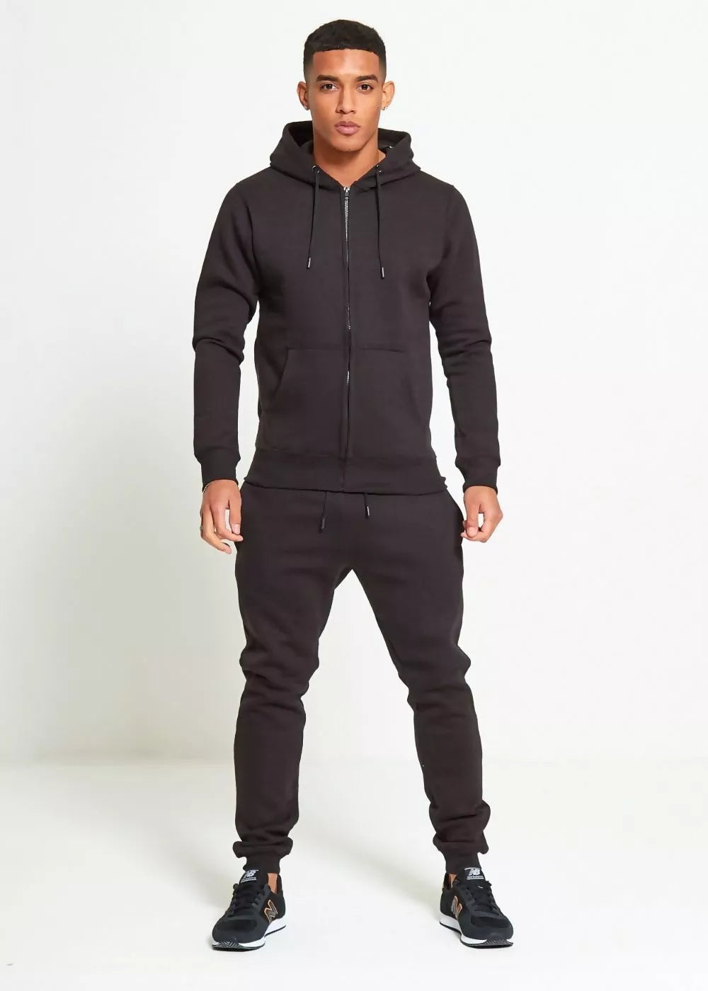 Men's black zip-up tracksuit Jake