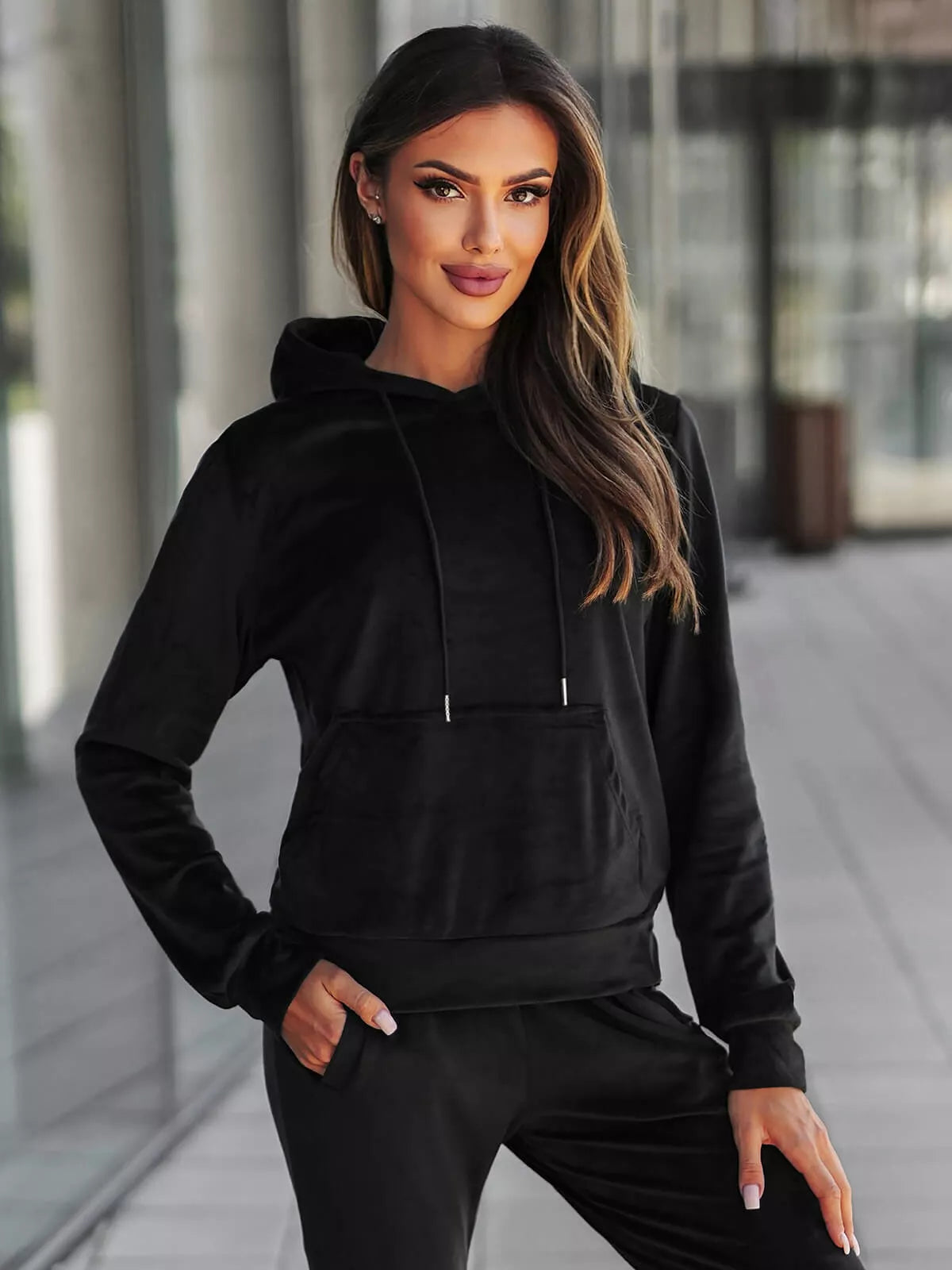 Black velour set Peril