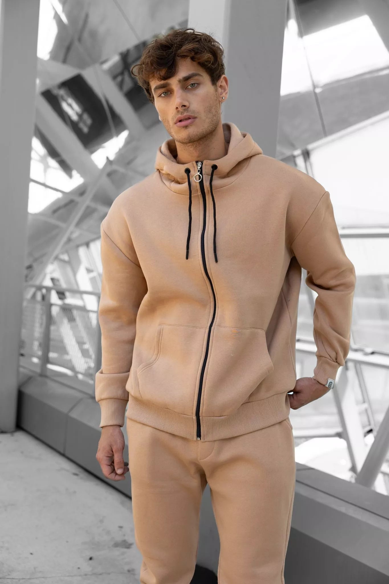 Light brown hooded Zipos set.