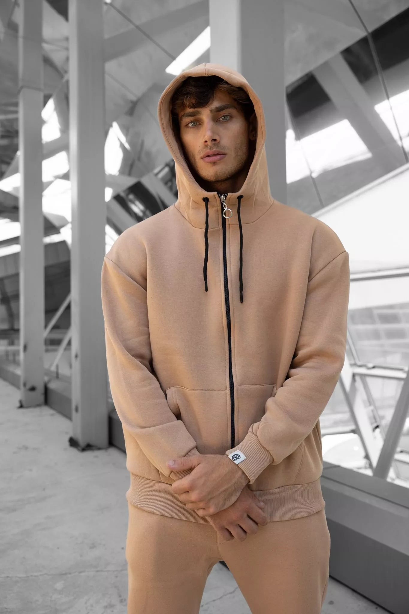 Light brown hooded Zipos set.