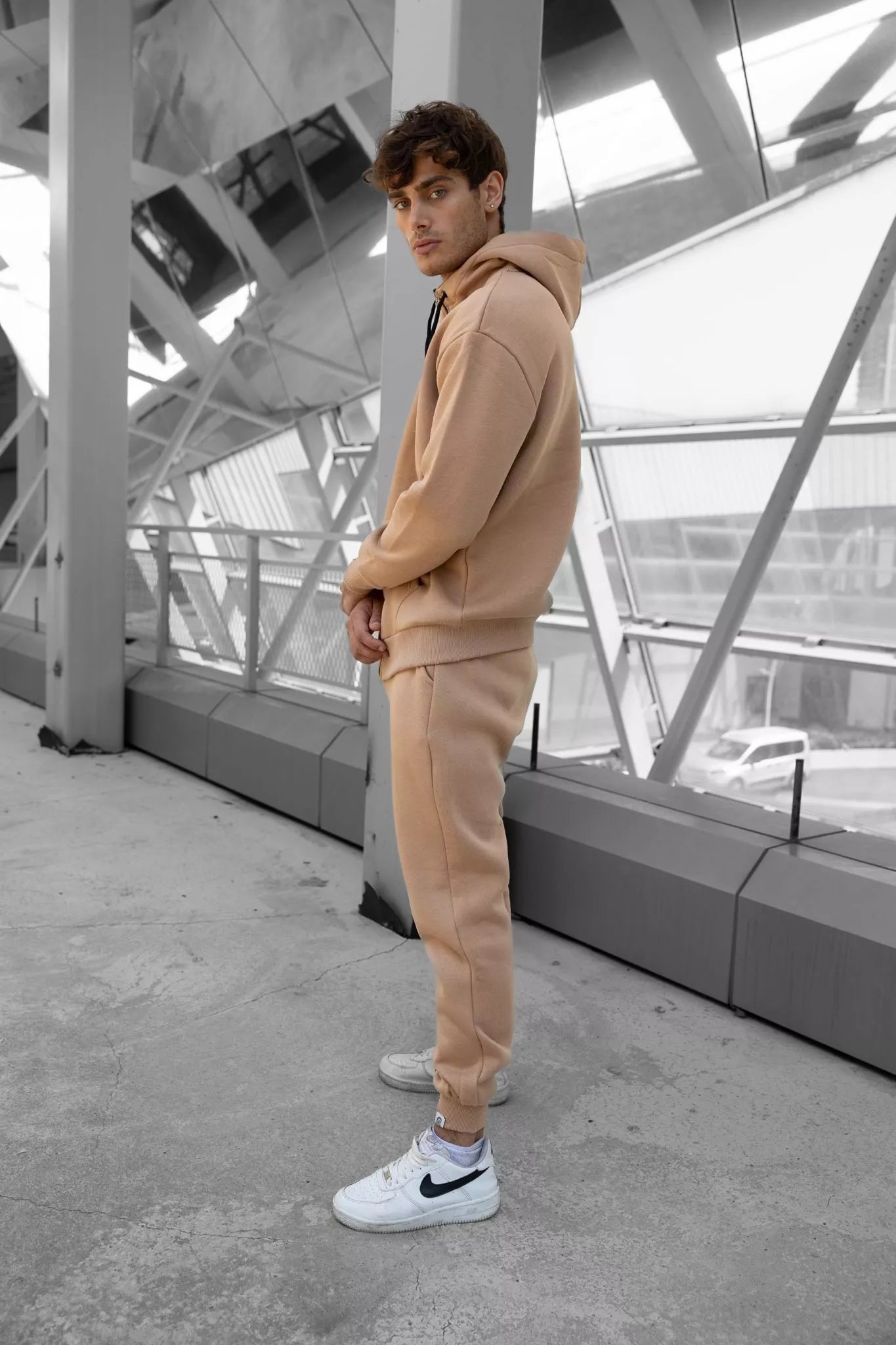 Light brown hooded Zipos set.