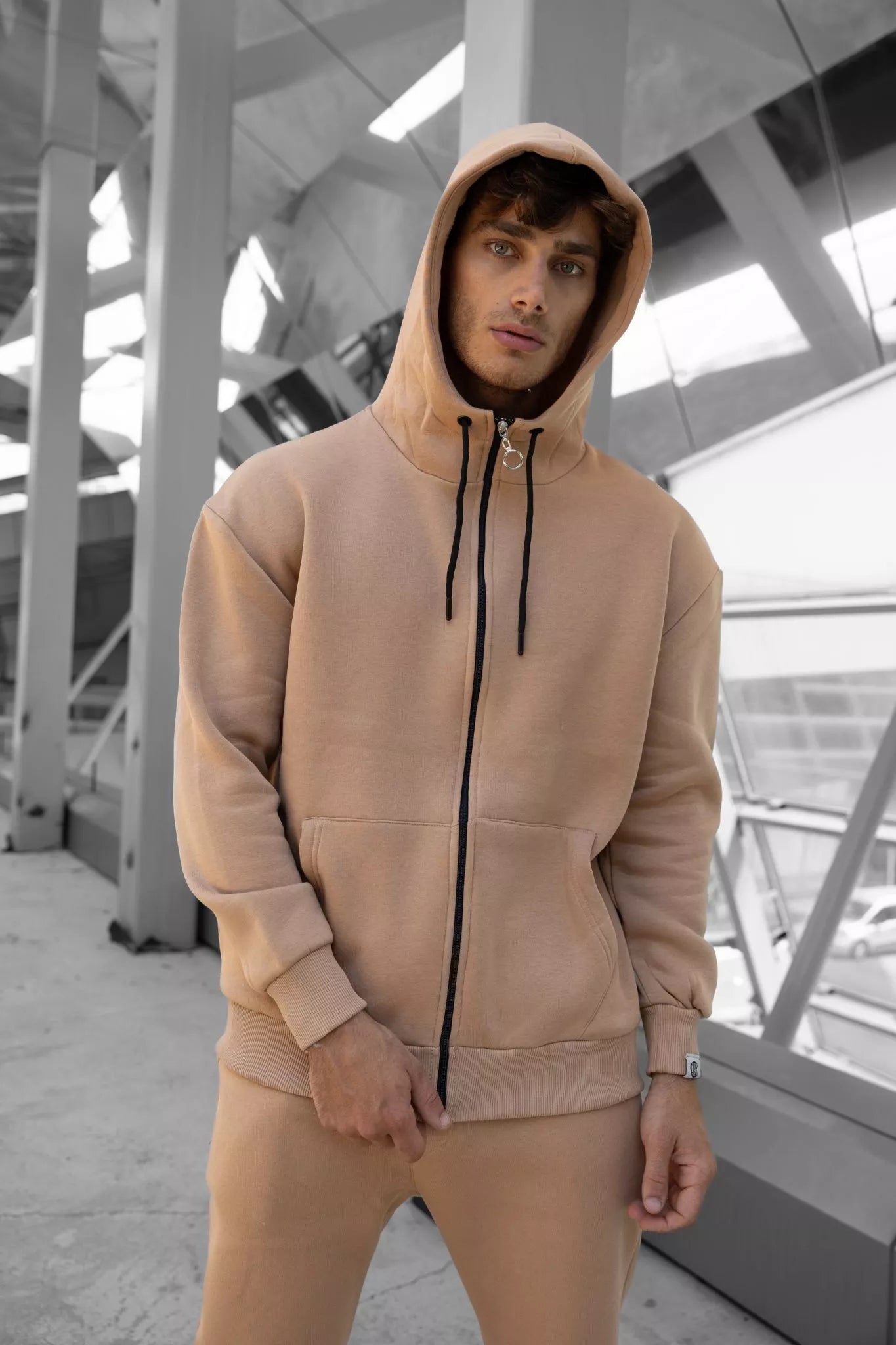 Light brown hooded Zipos set.