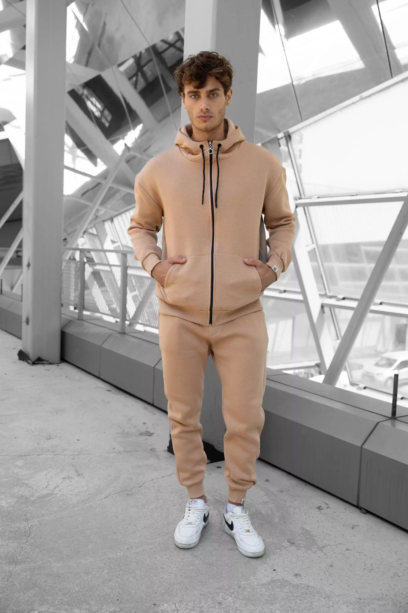 Light brown hooded Zipos set.