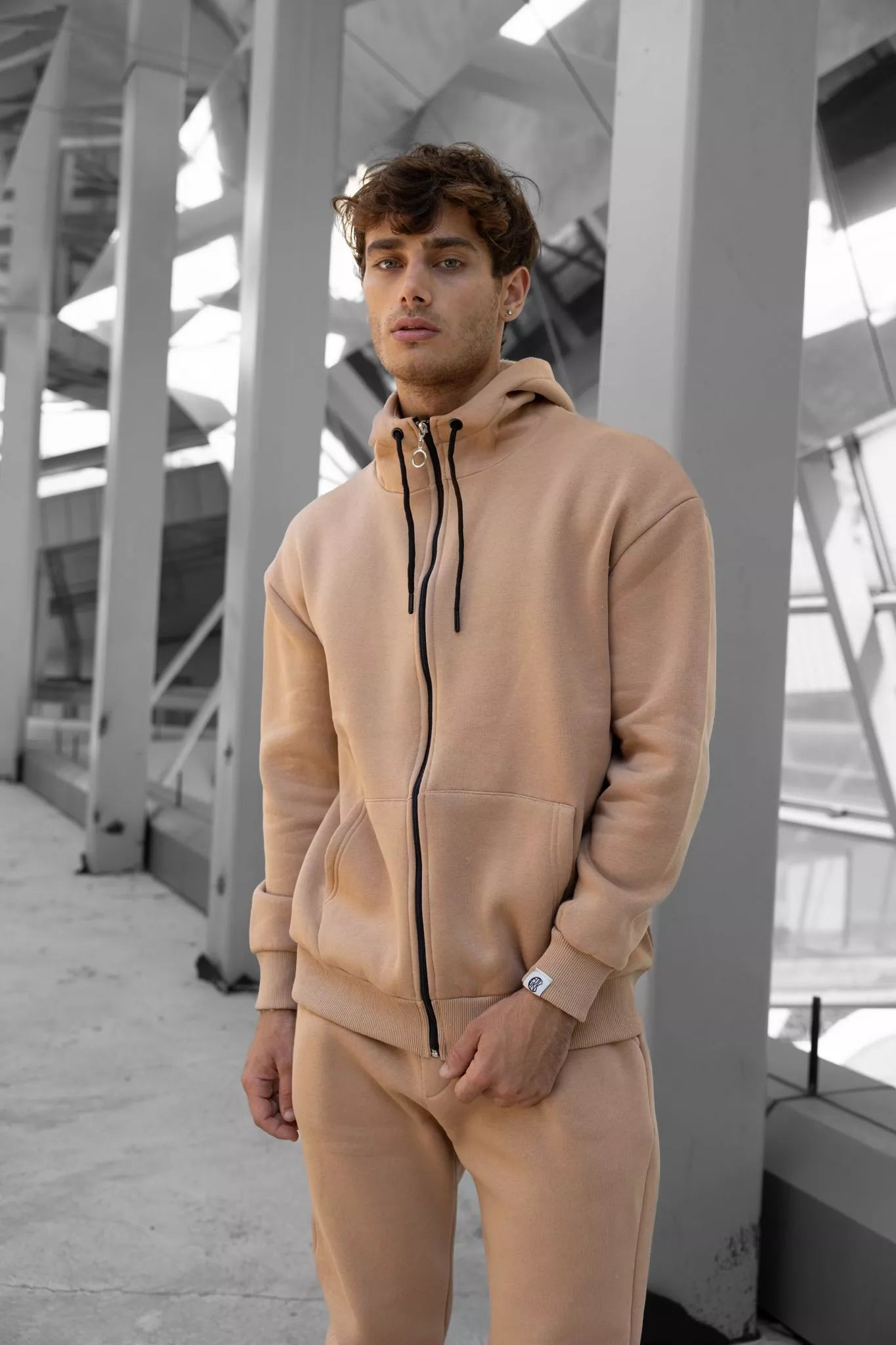 Light brown hooded Zipos set.