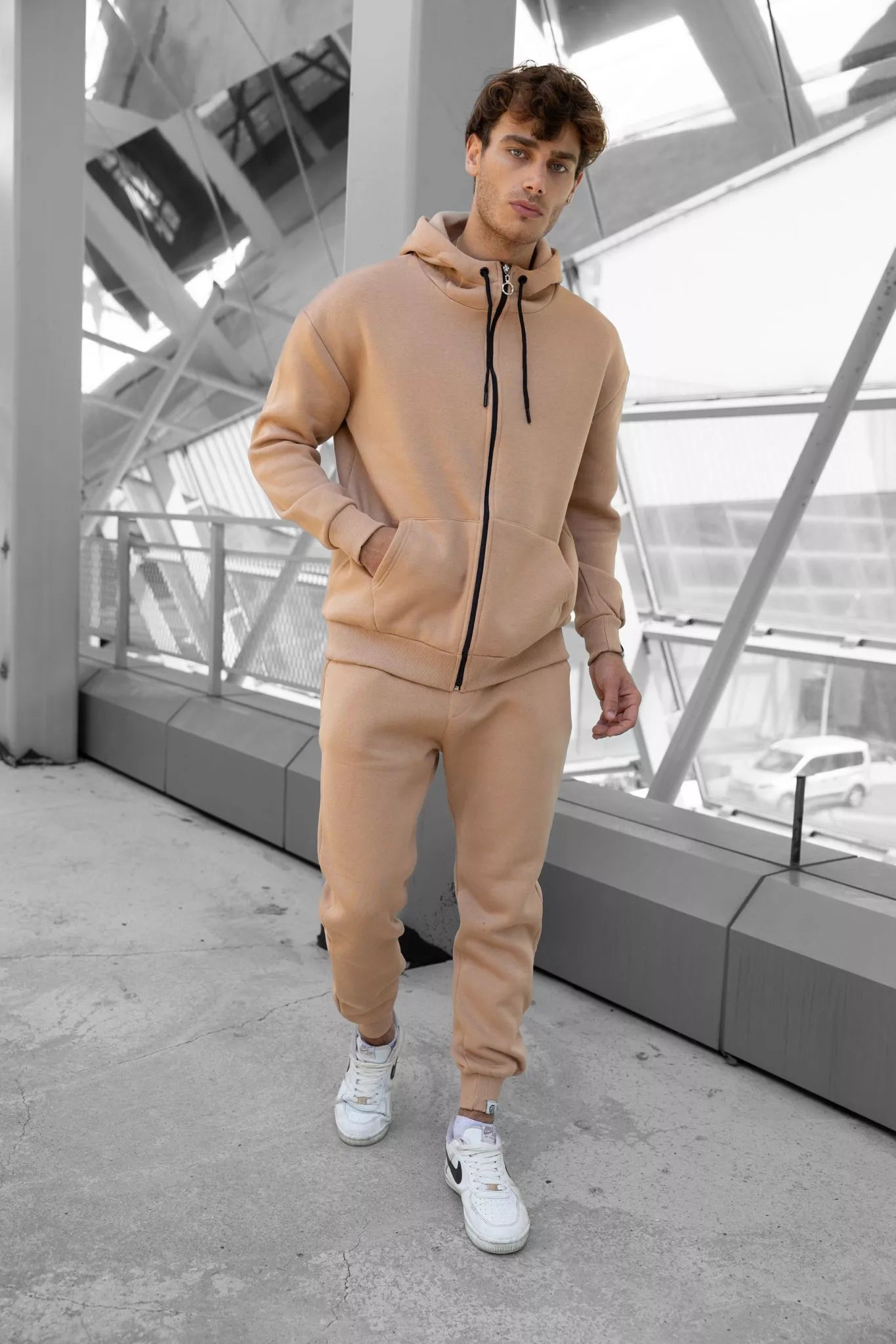 Light brown hooded Zipos set.