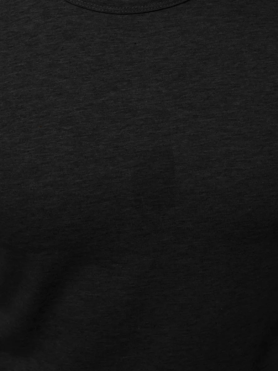 Sleeveless black men's T-shirt Look