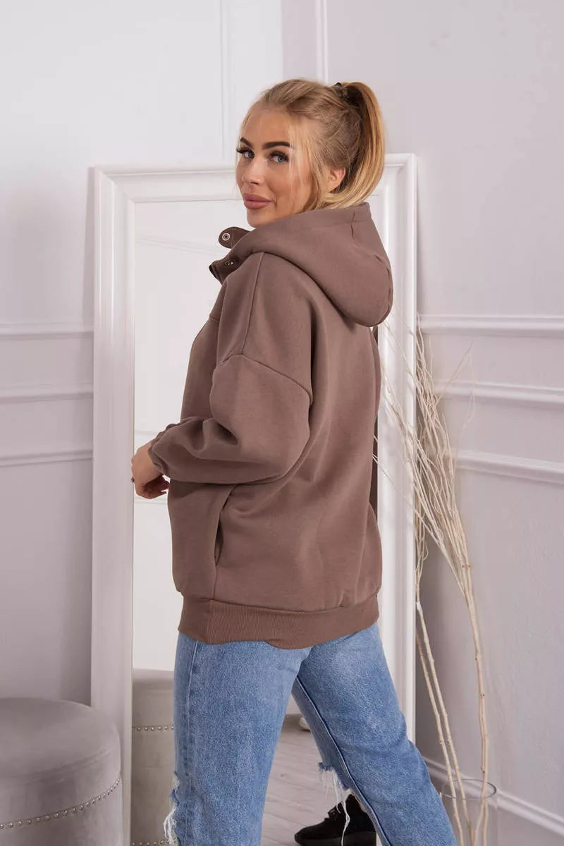 Mocca colored sweater for women Kesi 