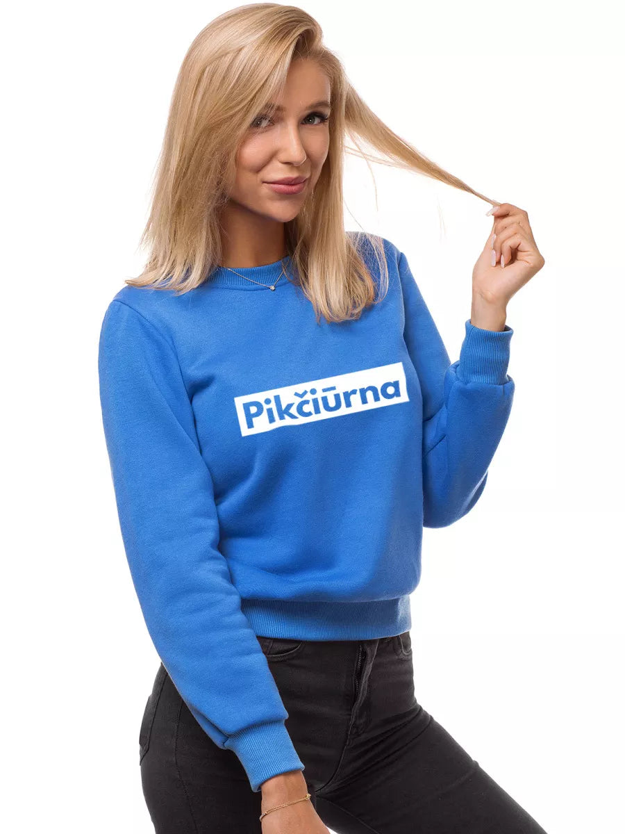 Women's blue sweater Pikčiūrna