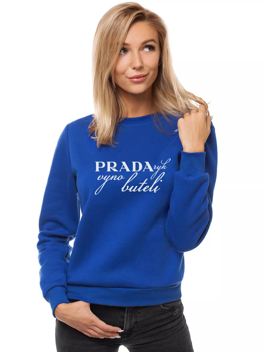 Women's navy blue sweater Prada