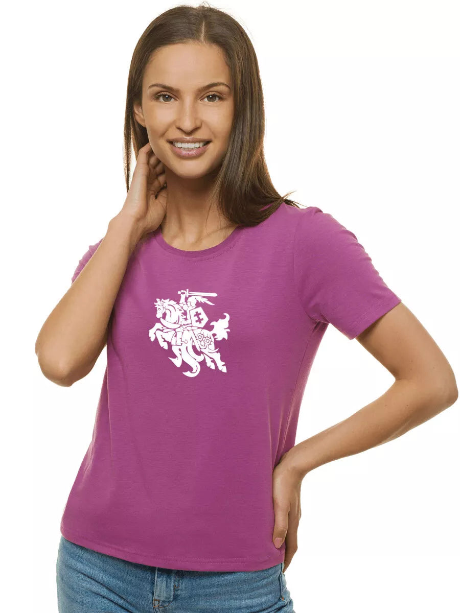Women's lilac T-shirt Vytis