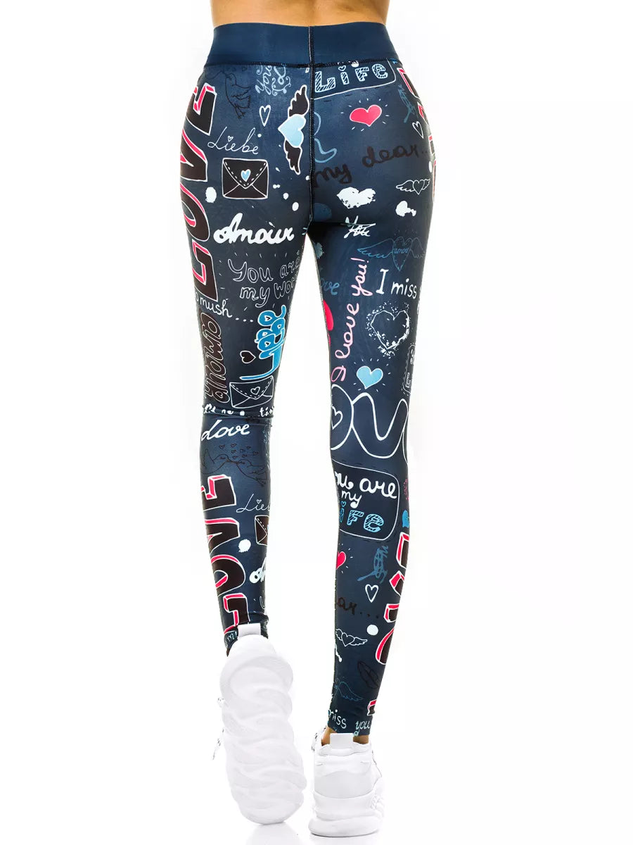 Women's indigo leggings Amor