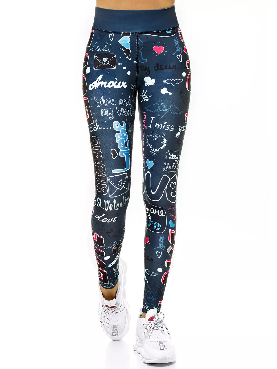 Women's indigo leggings Amor