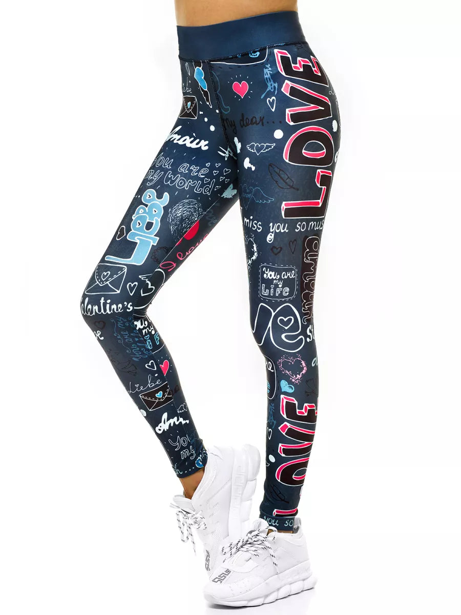 Women's indigo leggings Amor