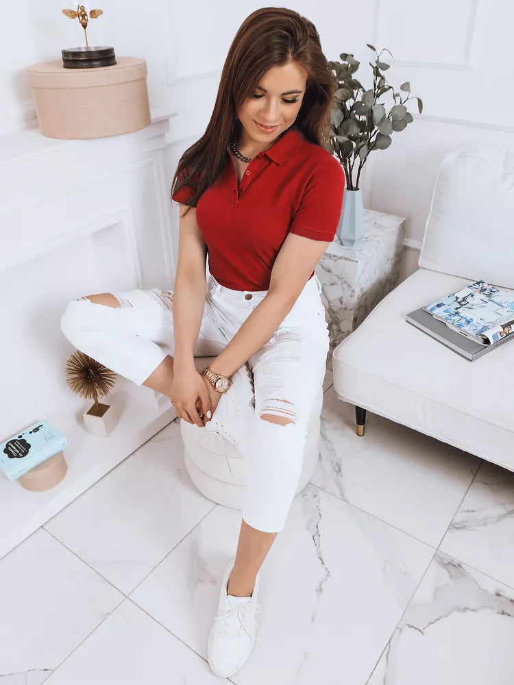 Red women's T-shirt Audrey