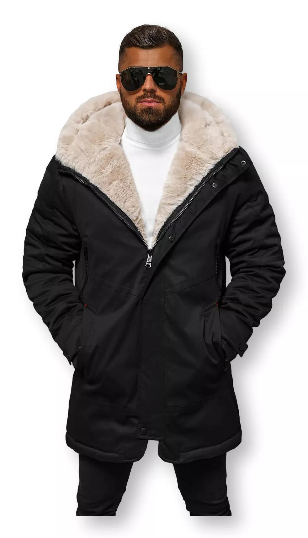 Men's black winter jacket onee