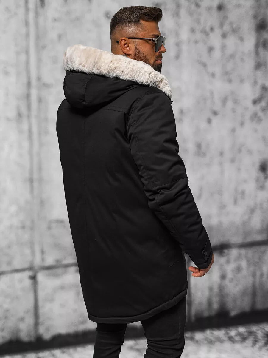 Men's black winter jacket onee