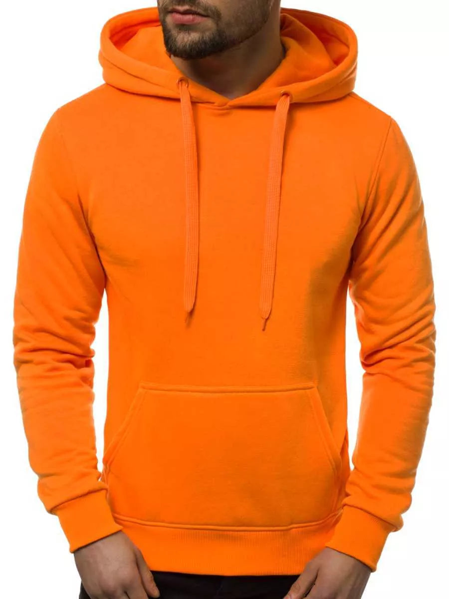 Orange men's hoodie Buvoli