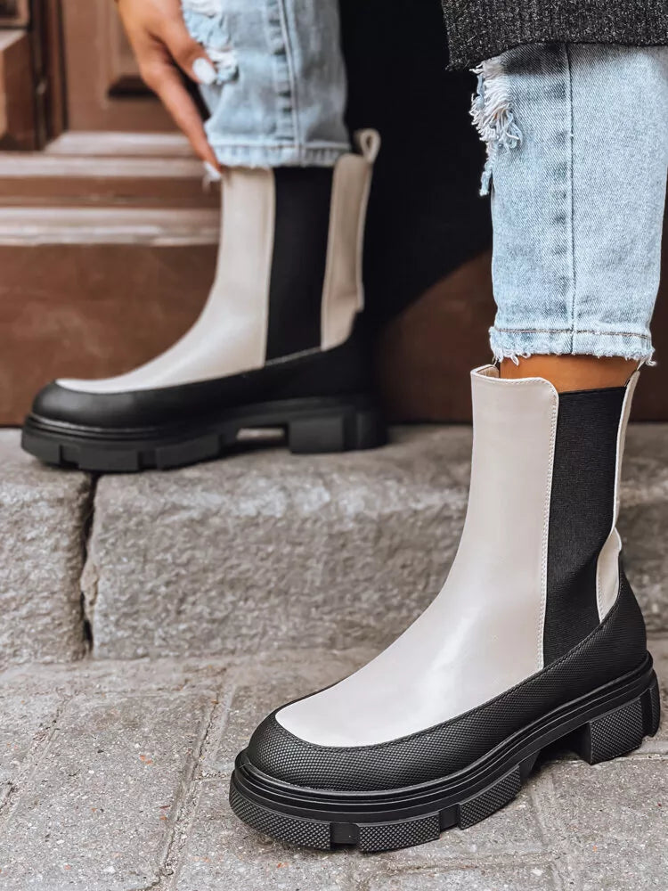 Women's ankle boots, beige, Frost