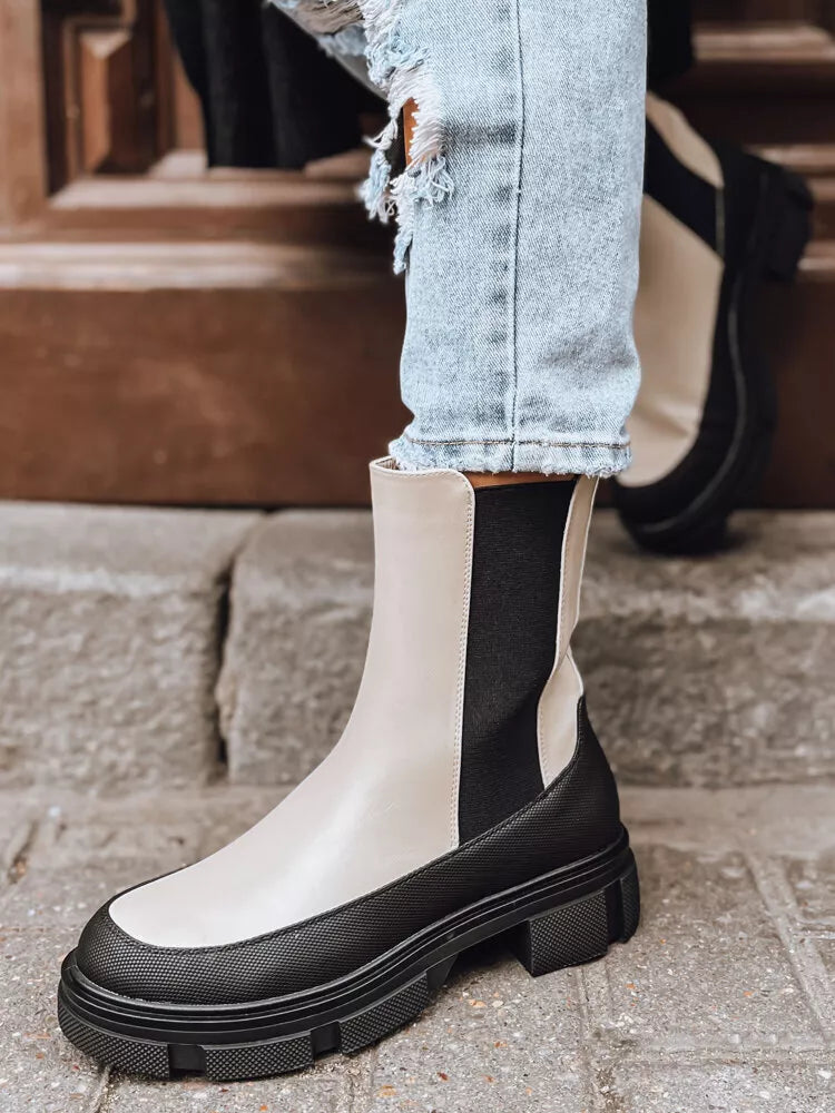 Women's ankle boots, beige, Frost