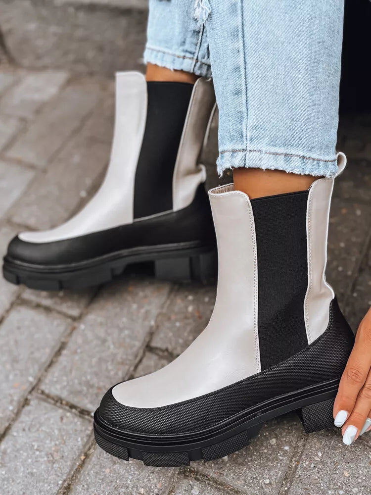 Women's ankle boots, beige, Frost