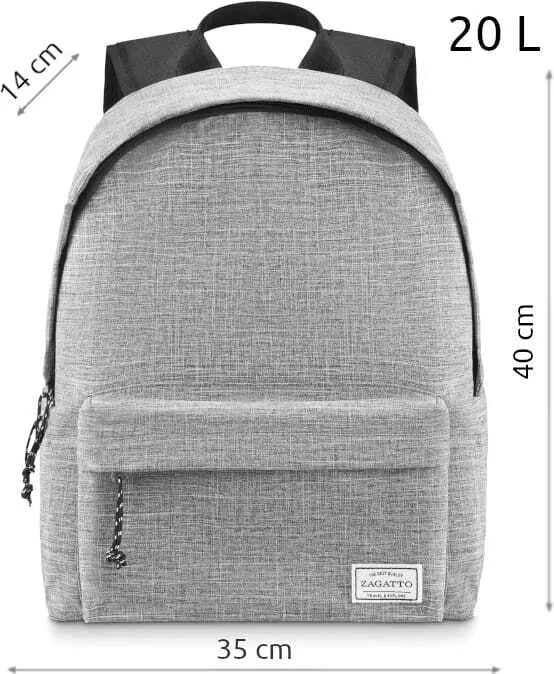 Gray universal backpack Rona