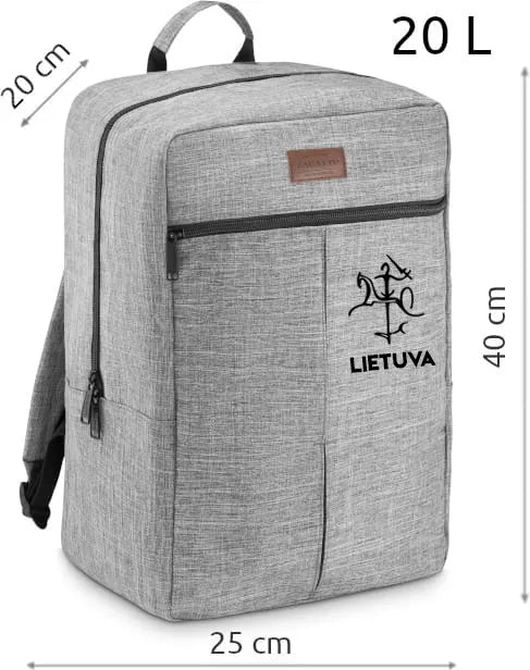 Grey Airplane Backpack Stilistika (Black)