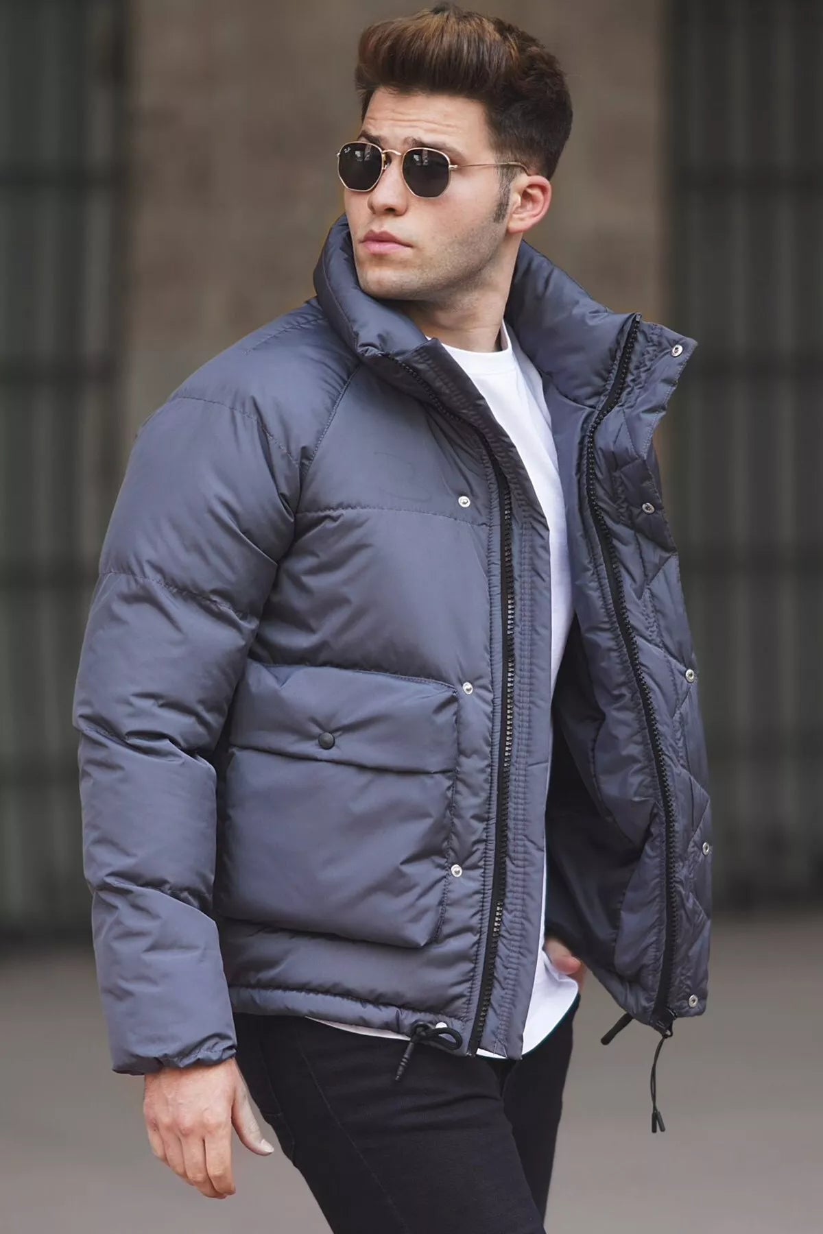 Men's gray jacket Otan