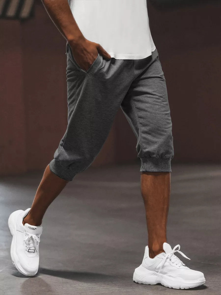 Dark gray sports shorts for men Losil