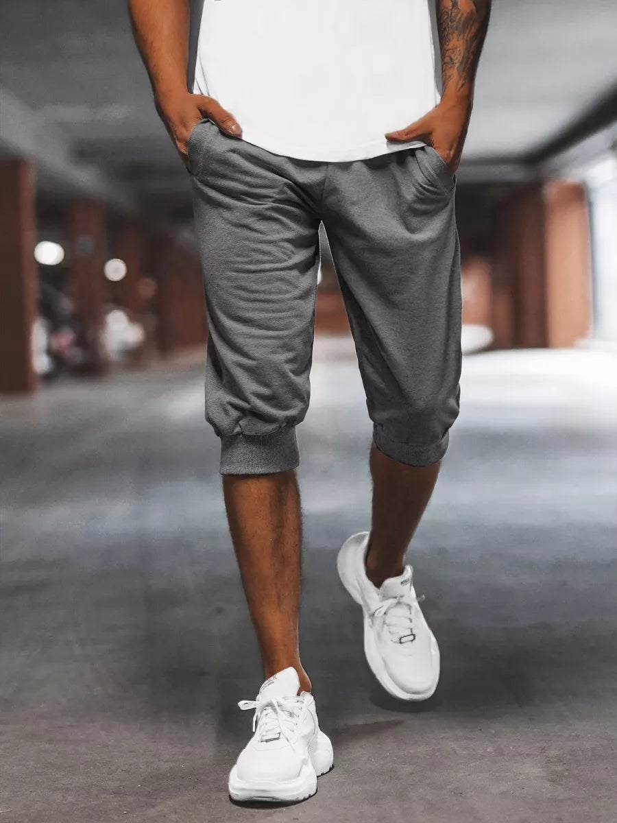 Dark gray sports shorts for men Losil