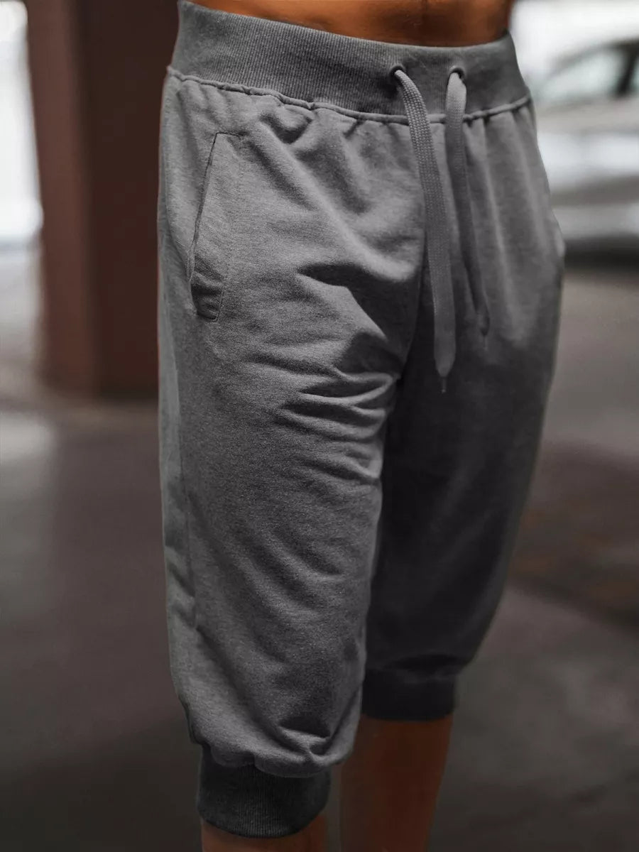 Dark gray sports shorts for men Losil