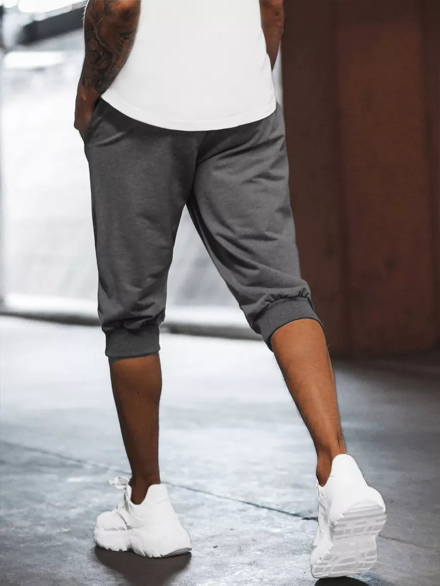 Dark gray sports shorts for men Losil