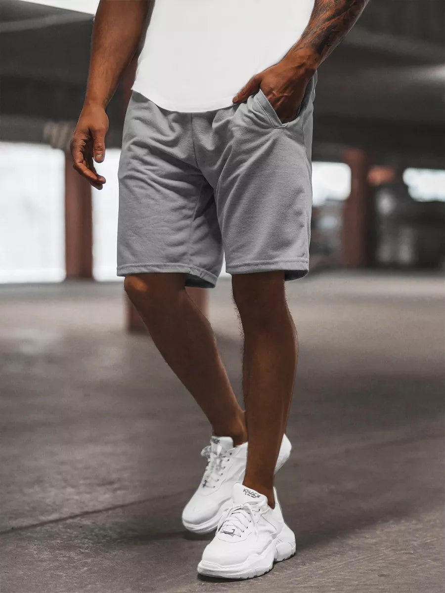 Gray men's sports shorts Saravi