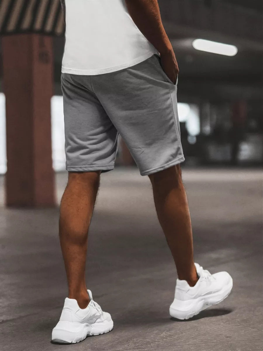 Gray men's sports shorts Saravi