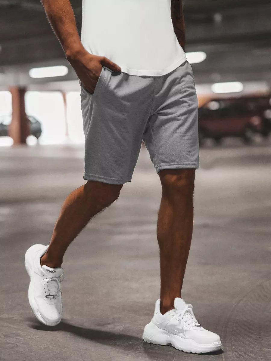 Gray men's sports shorts Saravi