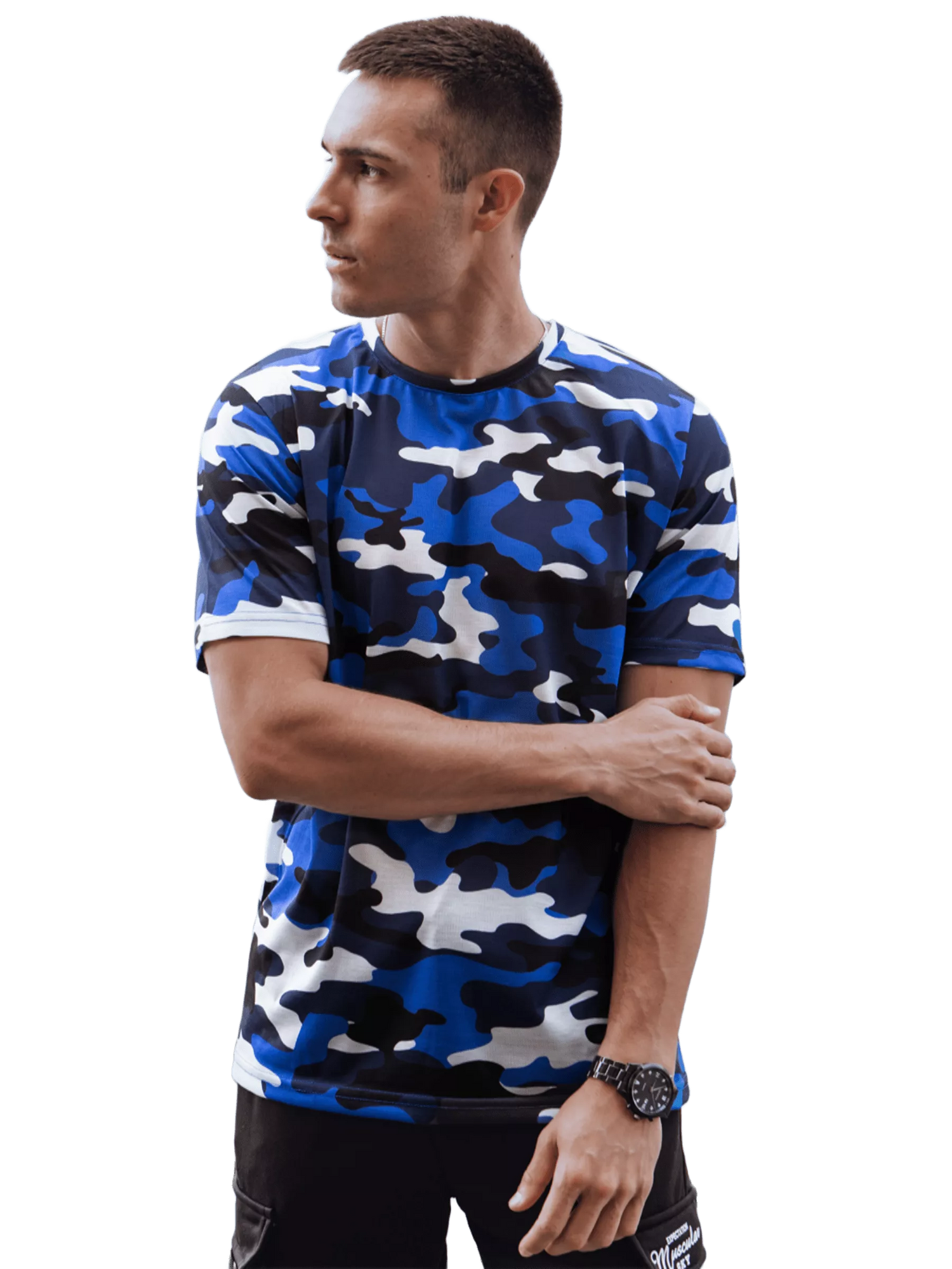 Blue camouflage T-shirt Leniks