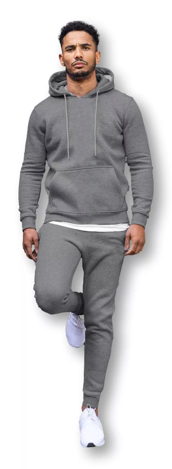Men's grey hooded tracksuit Take