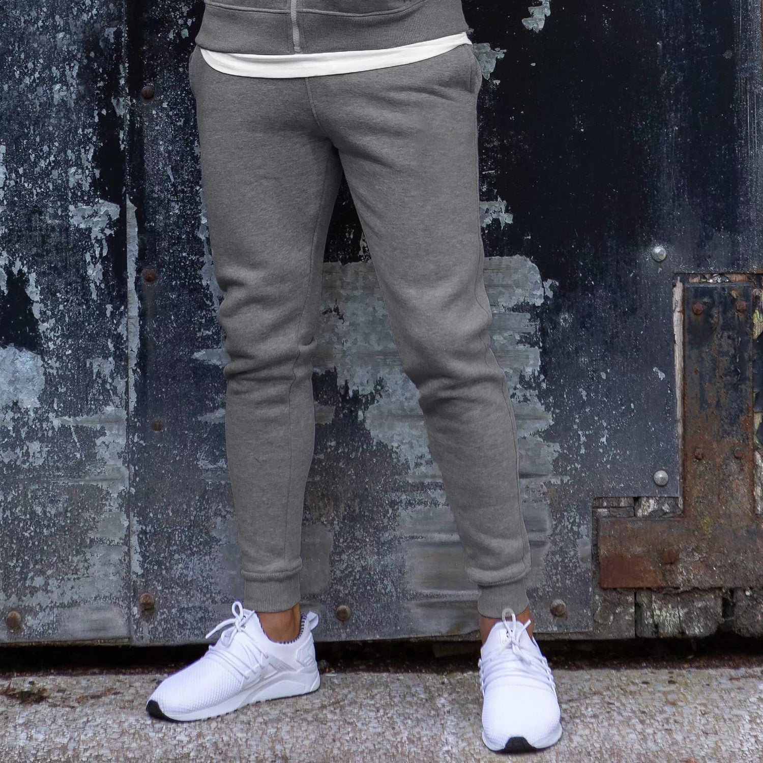 Men's grey zip-up tracksuit Jake