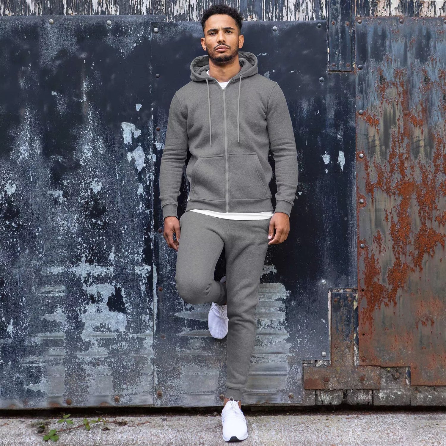 Men's grey zip-up tracksuit Jake