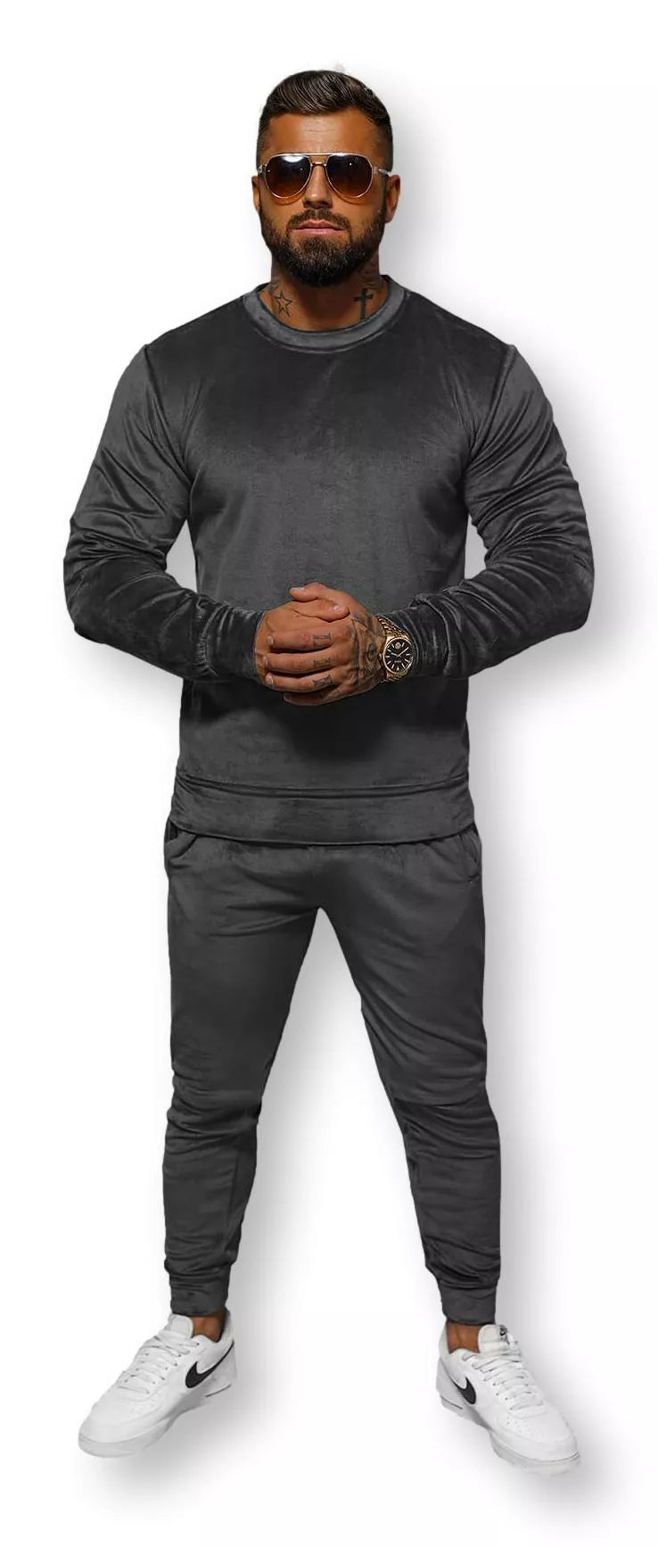 Gray velour set Bill