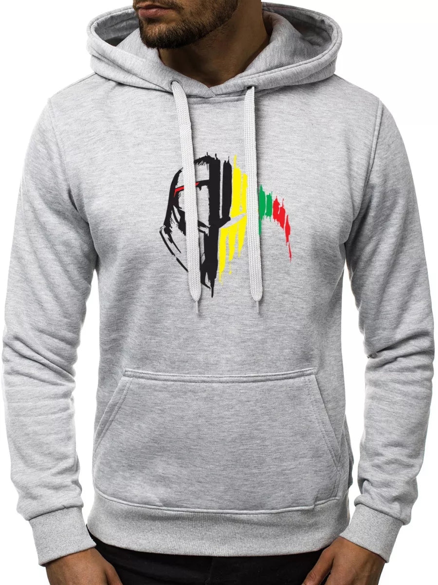 Men's gray hoodie Knight