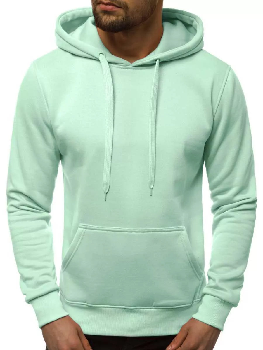 Men's mint-colored hoodie Buvoli