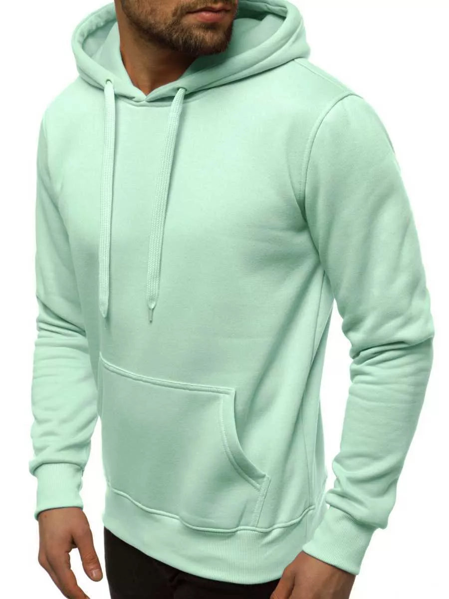 Men's mint-colored hoodie Buvoli