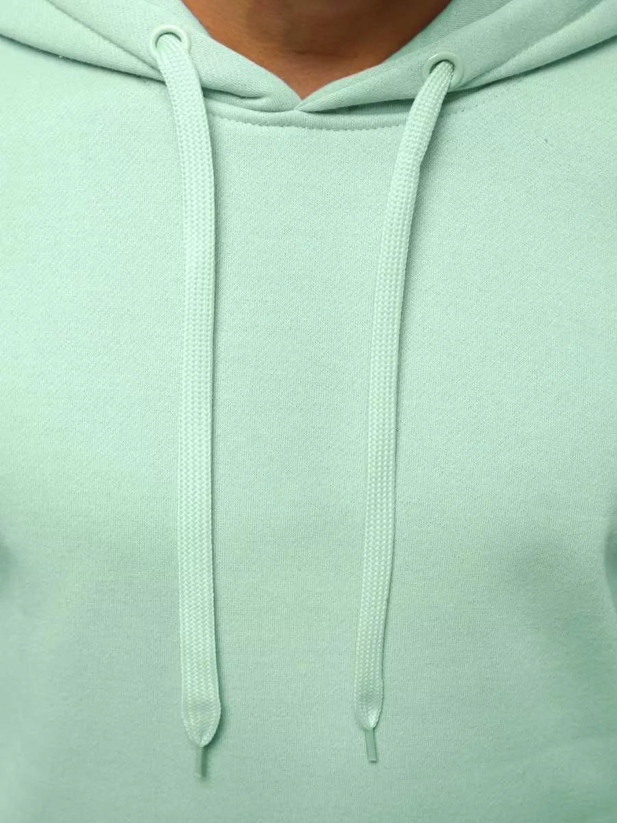 Men's mint-colored hoodie Buvoli