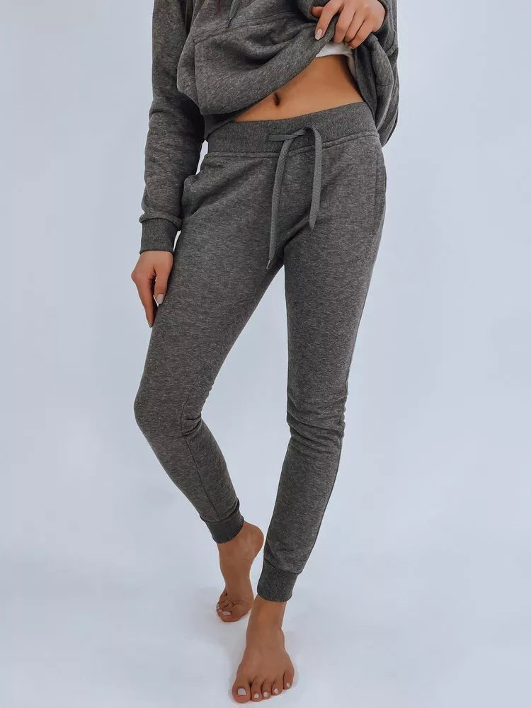 Thin grey women's hooded tracksuit Leia