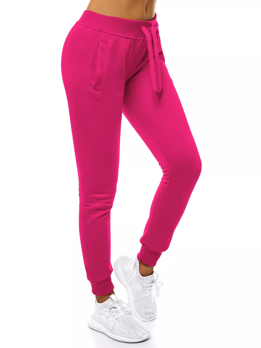 Thin pink women's hooded tracksuit Leia